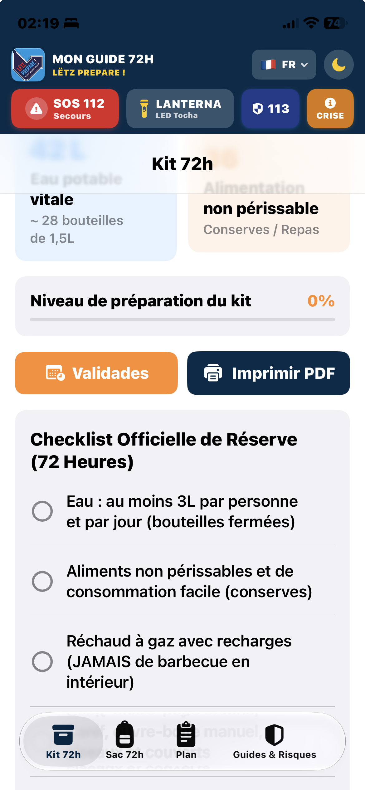 Kit 72h Calculateur