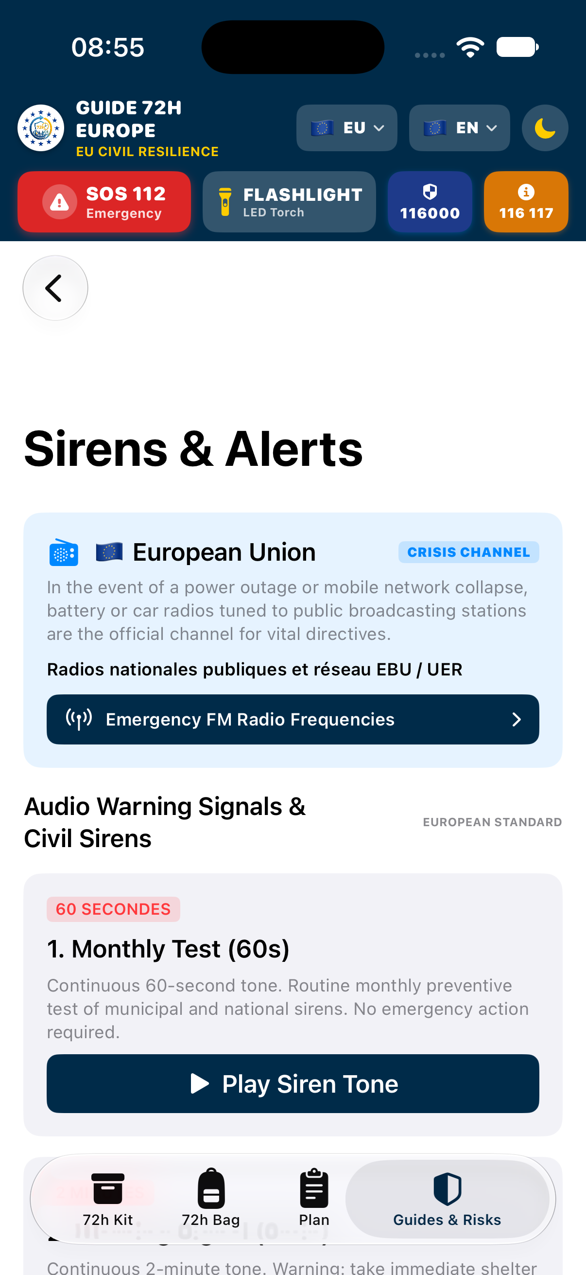 Alertes et Sirènes